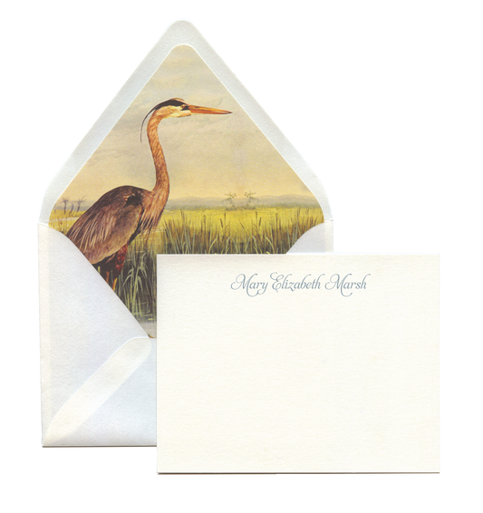 Heron Personalized Stationery