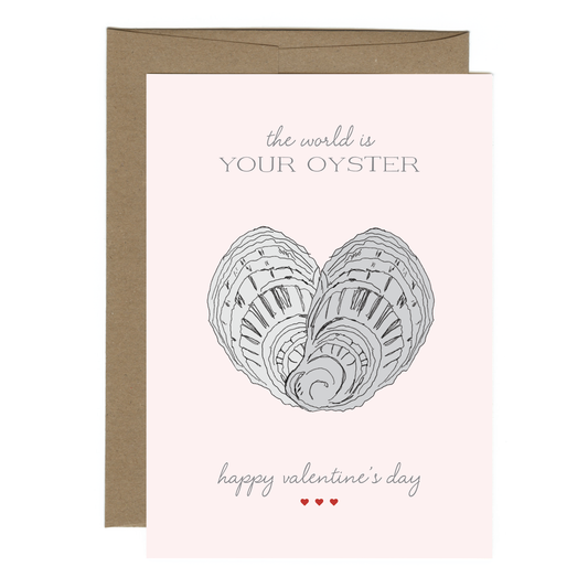 Oyster Valentine's Day Card