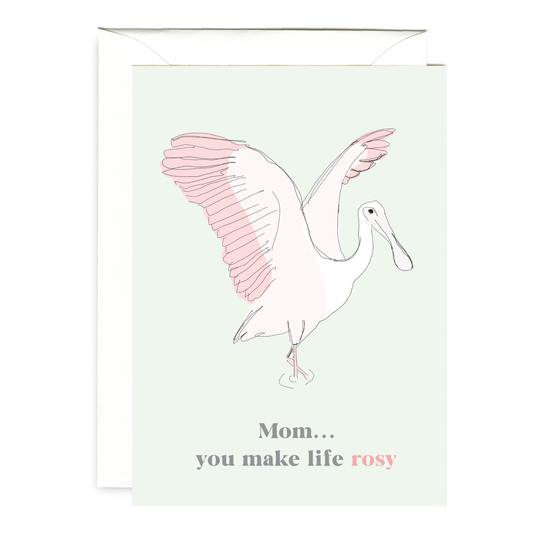 Roseate Spoonbill Mother's Day Card